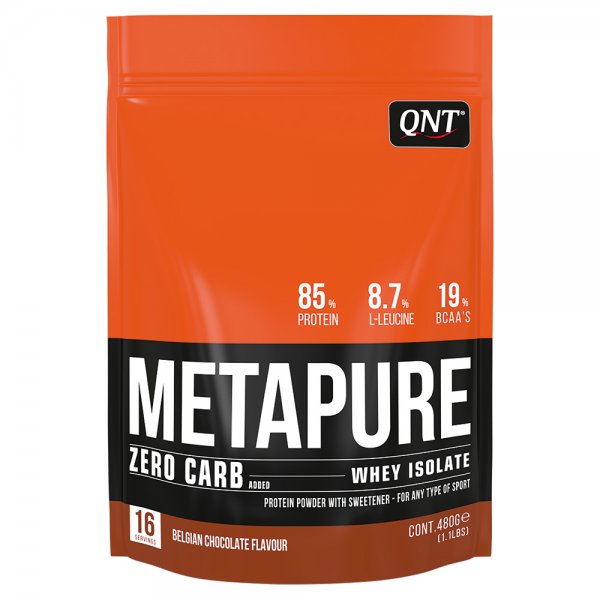 QNT® Zero Carb Metapure 480g Belgian Chocolate