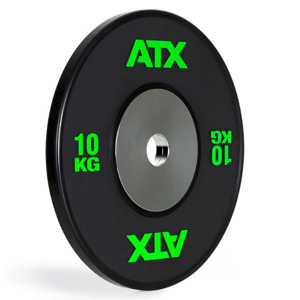 ATX® HQ - Full Rubber Bumper Scheiben 10 kg (Schwarz/Grün)