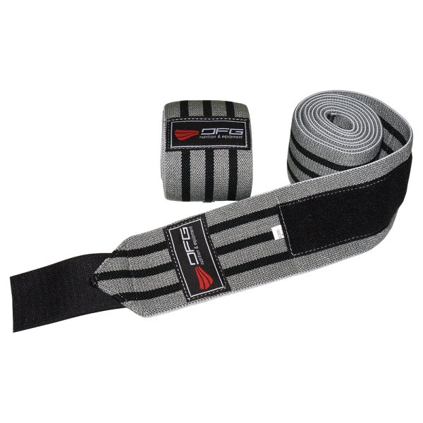 Mr. Knee Wraps Grau / Schwarz