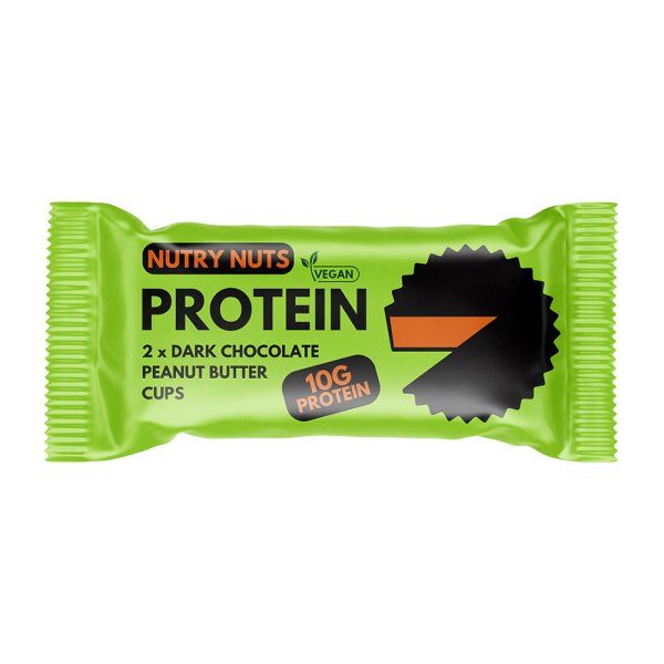 NUTRY NUTS Protein Peanut Butter Cups, Dark Chocolate
