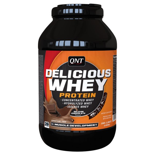 QNT® Delicious Whey Protein 2,2kg Chocolate