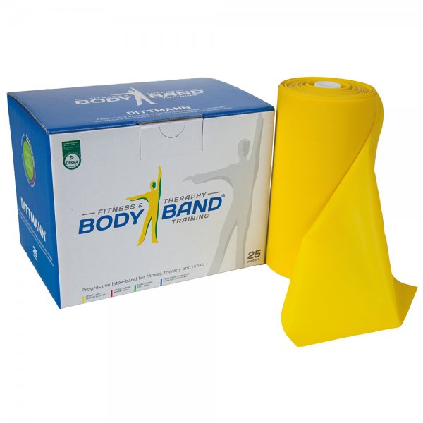 Body Band 25 Meter Leicht (Gelb)