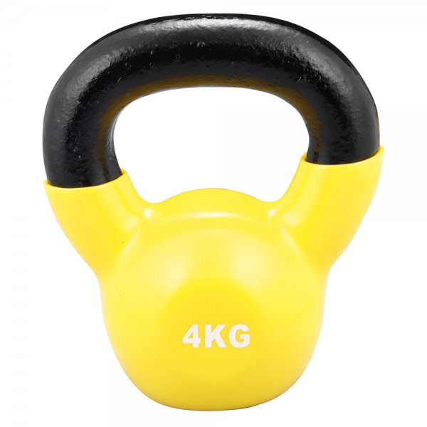 Kettlebell Vinyl 4 kg (Gelb)