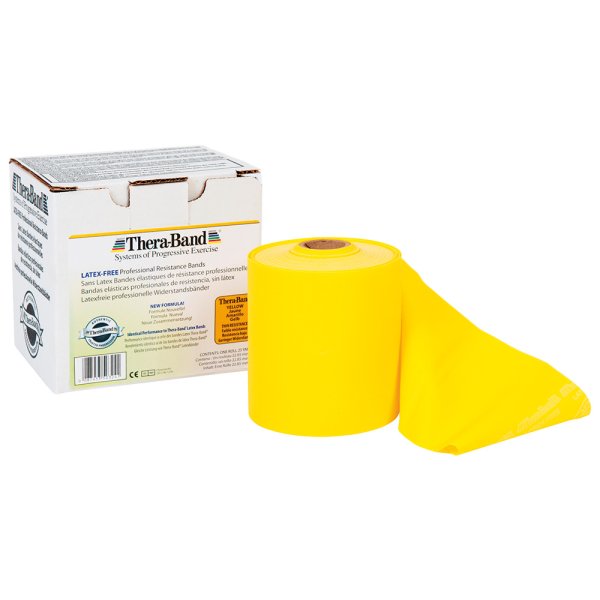 Thera Band Latexfrei 22,85 Meter Leicht (Gelb)