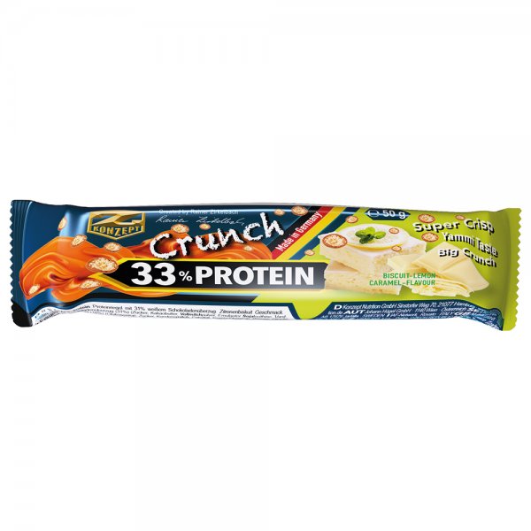 Z-KONZEPT® 33% Crunch Protein Bar Biscuit Lemon Caramel