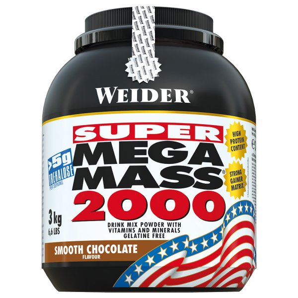 WEIDER® Super Mega Mass 2000 3kg Smooth Chocolate