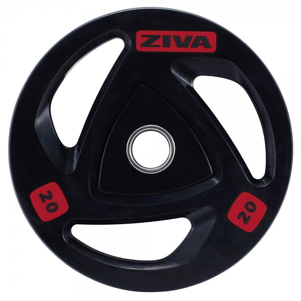 ZIVA® Hantelscheibe Ø50 mm Rubber Grip Disc