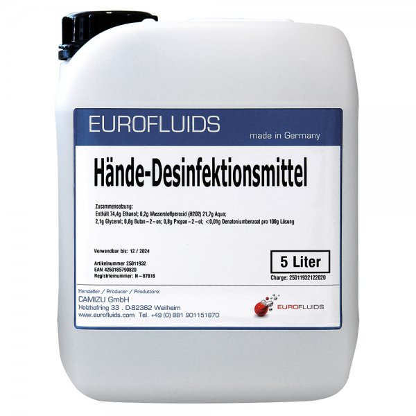 Eurofluids Hände Desinfektionsmittel