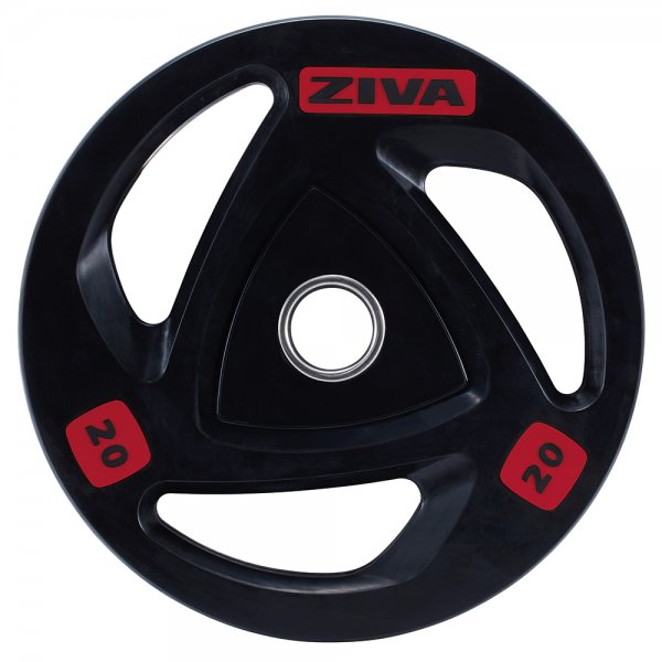 ZIVA® Hantelscheibe Ø50 mm Rubber Grip Disc