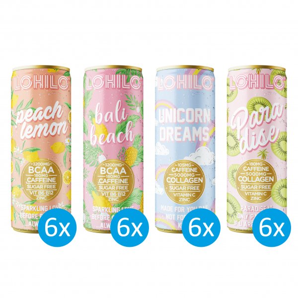 Lohilo® Mixed Tray BCAA und Collagen Drinks